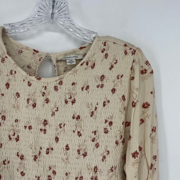 American Eagle Long Sleeve Floral Dress Size Large - Picture 3 of 8